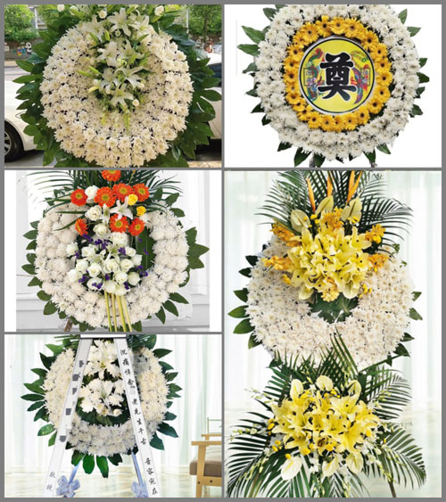 山东济宁泗水县中册镇花圈速递